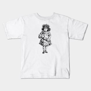 Girl with a doll Kids T-Shirt